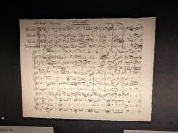 Im Haus der Musik, viele Originaldokumente wie das Testament von Beethoven