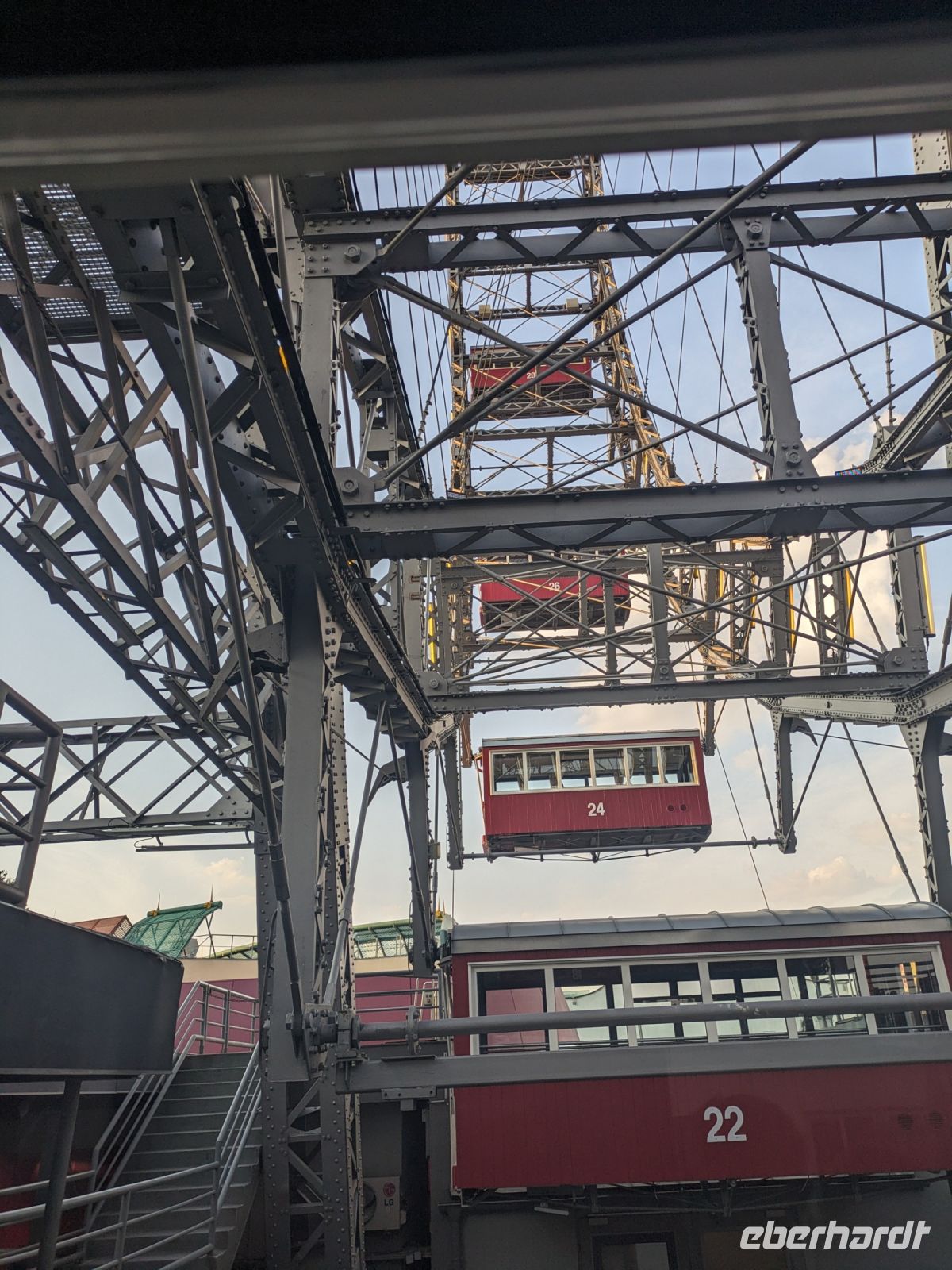 Blick aus unserer Gondel nach oben