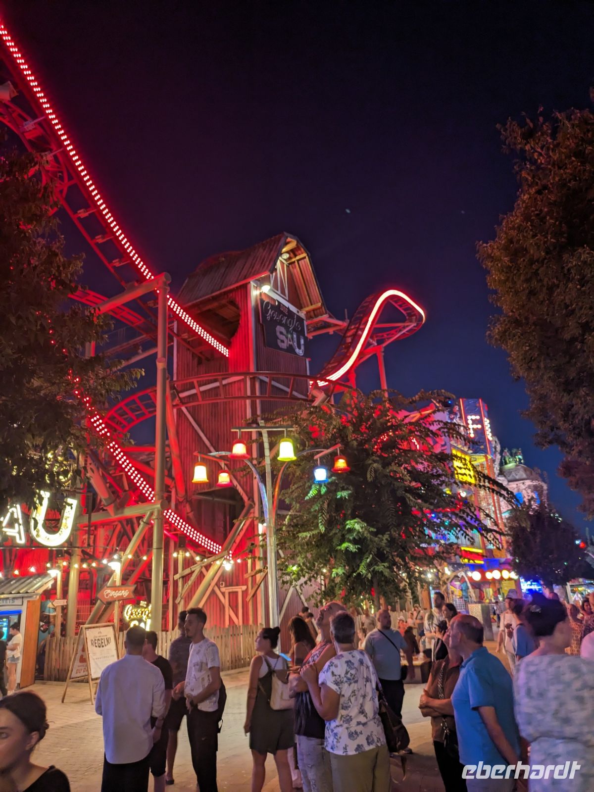 Wiener Prater bei Nacht