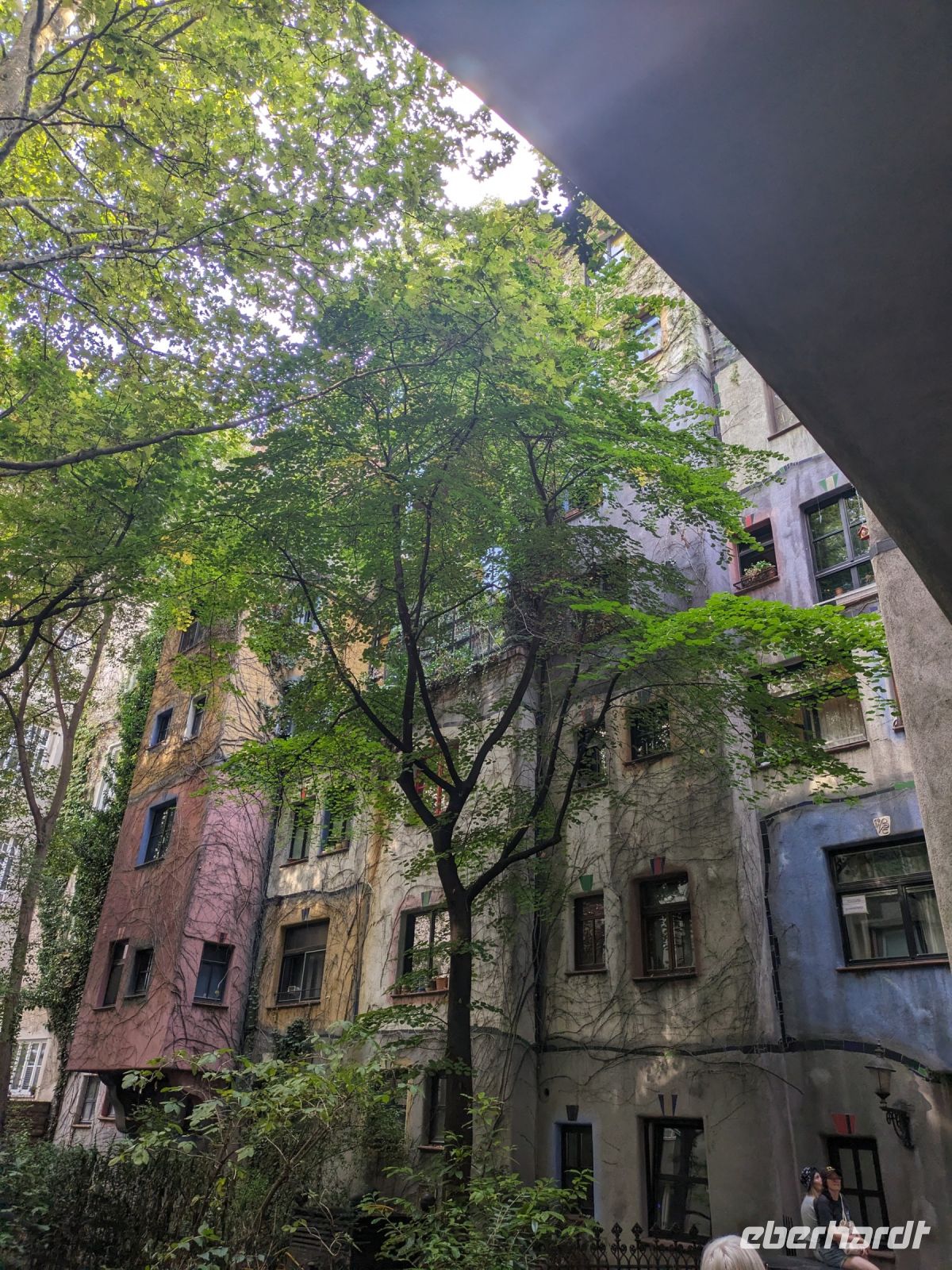 viel Grün gehört zu Hundertwasser dazu