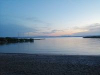 erster Sonnenuntergang am Neusiedler See