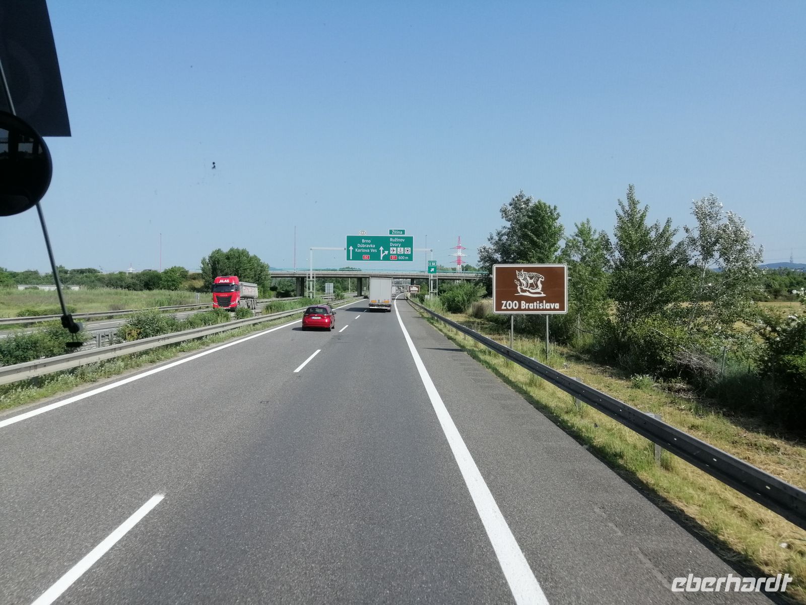 Auf der Heimfahrt nach Dresden