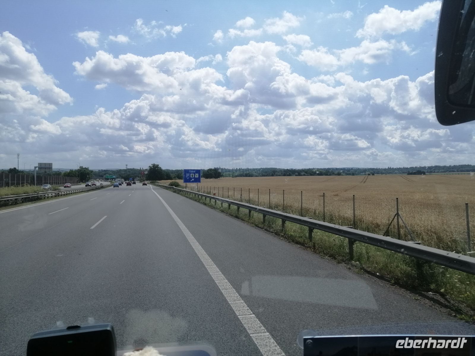 während der Fahrt nach Wien