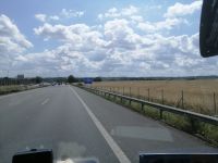 während der Fahrt nach Wien