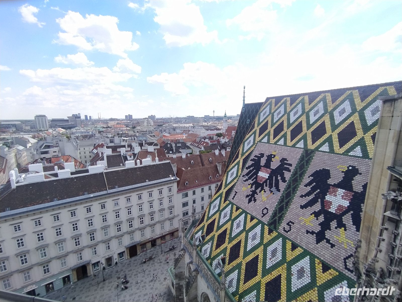 Blick vom Stephansdom auf die Stadt, Wien