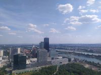 Blick vom Donautum auf die Stadt, Wien
