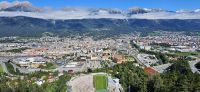 Innsbruck, Blick vom Turm der Bergisel Schanze 