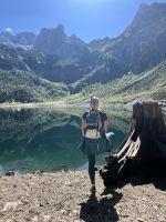 Reisebegleiterin Vicky am Hinteren Gosausee