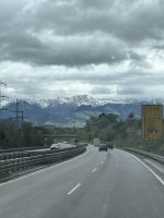 bei Immenstadt - erste Berge in Sicht