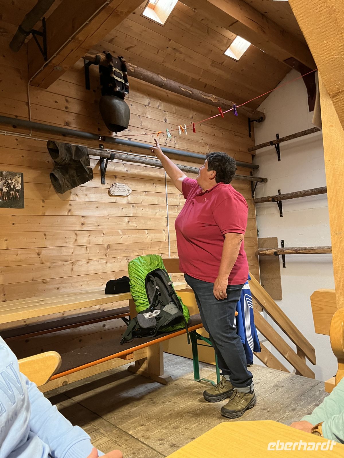 Sabine, die Chefin der Bärgunthütte