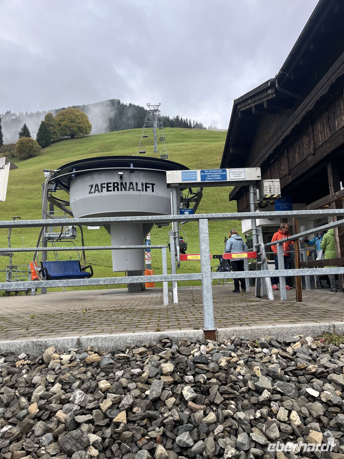 Ankunft Zapfern -Lift