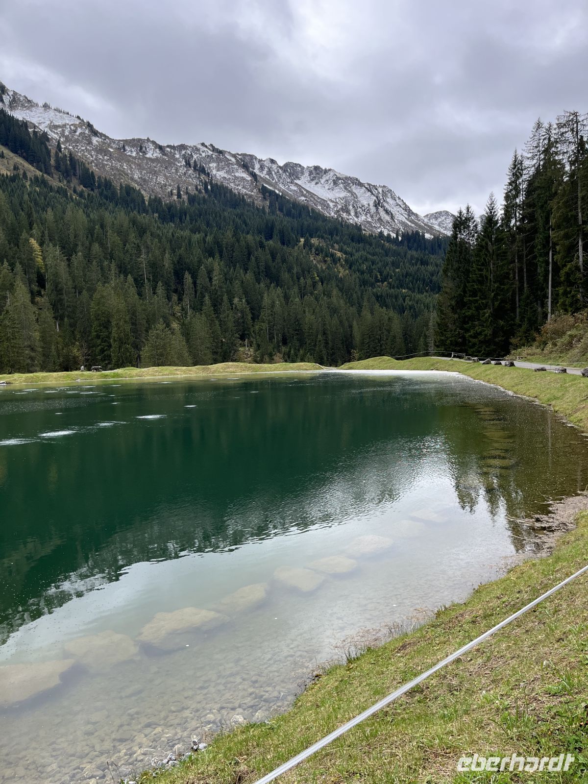 der Herzsee - Wasserreserve für Schneekanonen