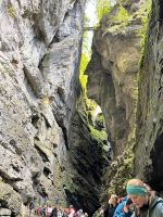 Breitachklamm - im Stein erkenntlich das Gesicht eines Indianers
