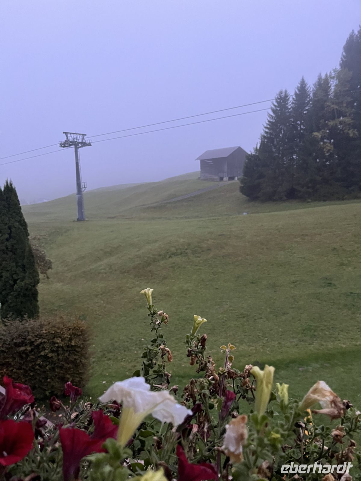 letzte Wandertag - Blick vom Balkon
