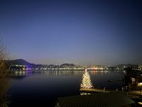 1- Ankunft abends im Hotel, Blick von der Terrasse 