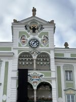 176-Rathaus Gmunden,Glockenspiel aus Meißner Porzellan,veredelt mit Gmundner Dekor