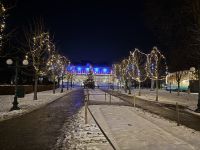 250-Kurpark,schön geschmückt