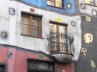 Balkon am Hundertwasser-Haus