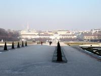 Der Stephansdom grüßt zum Belvedere