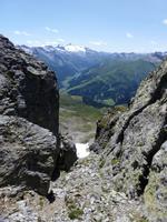 Tiefe Schlucht vom Rastkogel