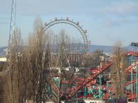 Blick vom Hotel zum Prater