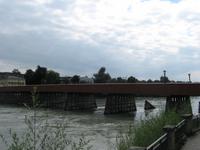 Rote Brücke zu Wasserburg