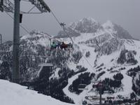 in der Kabinenbahn zum Trogkofel