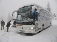 Ankunft am Busparkplatz