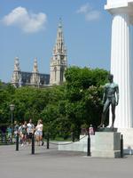 Theseustempel Blick Rathaus