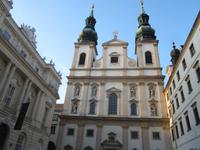 Wien, Abendspaziergang,Jesuitenkirche