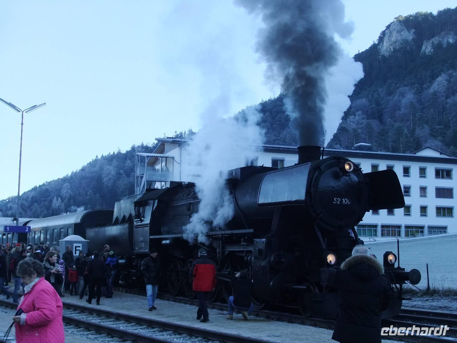 Der Dampfzug brachte und von Wöllersdorf nach Gutenstein