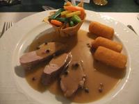 Als Hauptgang gab es Schweinefilet