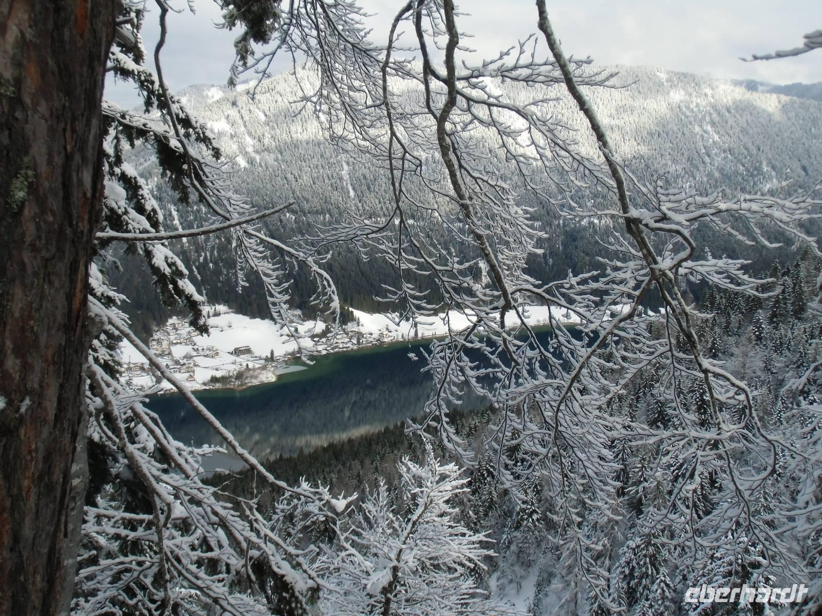 Weißensee von Rodelbahn aus