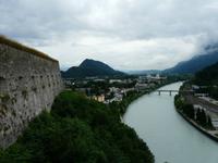 Blick von der Festung Kufstein auf den Inn