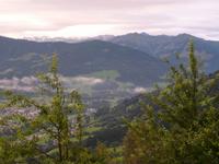 Traumhaftes Licht - Blick ins Brixental von Berggasthof 