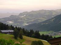 Traumhaftes Licht - Blick ins Brixental von Berggasthof 