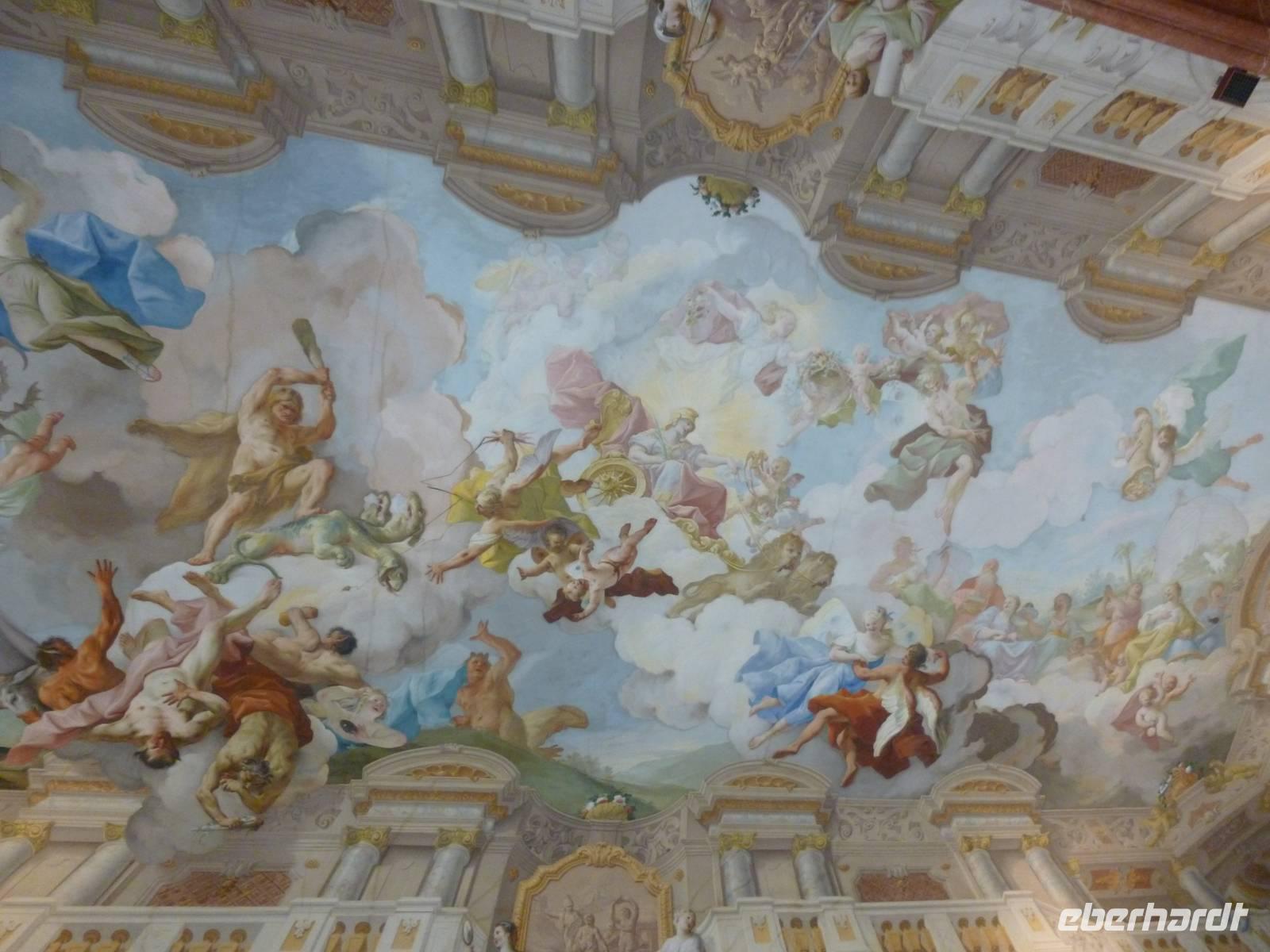 Marmorsaal Stift Melk_Deckenfresko von Paul Troger
