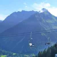 Blick von der Sonna Alp ins Kleinwalsertal
