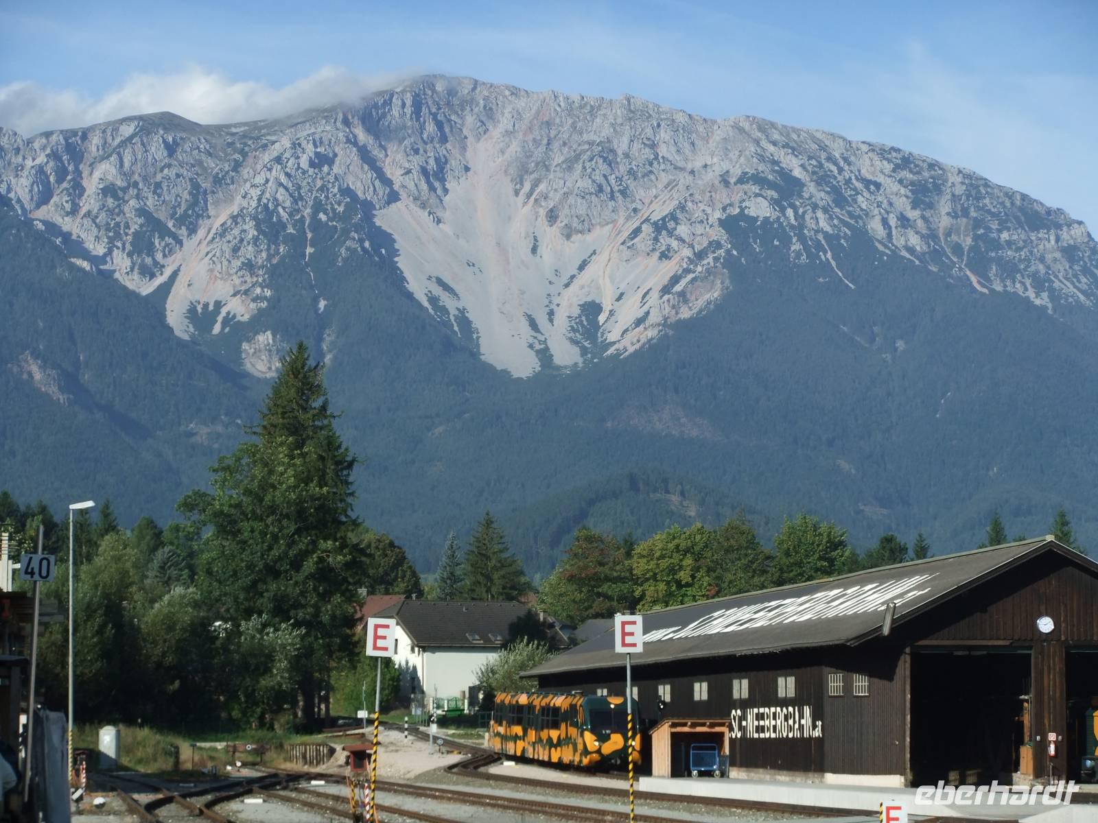 Blick von Puchberg zum Schneeberg