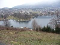 Auf dem Rückweg schönes Panorama über dem Millstätter See mit Blick auf Seeboden.