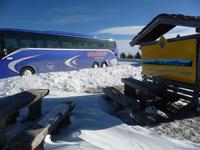 Tiefer Winter am Dobratsch, einem Berg in den Gailtaler Alpen.