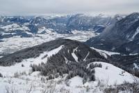 115 Berchtesgaden, Rossfeldpanoramastraße, Blick nach Golling