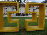 Moderne Kunst in alten Gemäuern.