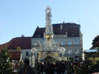 An der Pestsäule in Baden