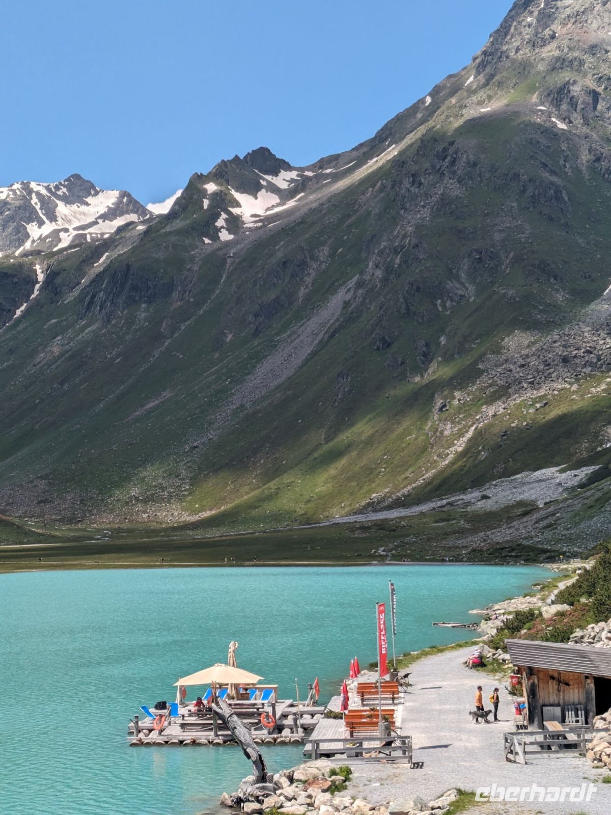 Anlegestelle unseres Floßes