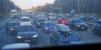 Anreise mit der Silvestergruppe am 28.12.2019. Es rollt, wenn auch zu langsam. Dichter Verkehr um München/Ost.
