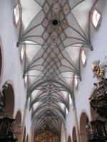 Blick in das Gewölbe des Kirchenschiffes in Gurk