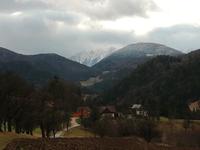 Blick von Miesenbach zum Schneeberg