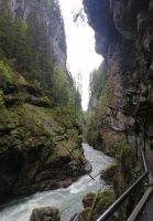Eine der engsten Stellen in der Klamm