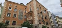 Innsbruck, Kaffeehaus Munding mit dem Hl.Christopherus